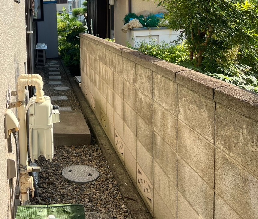 ブロック塀　塗装